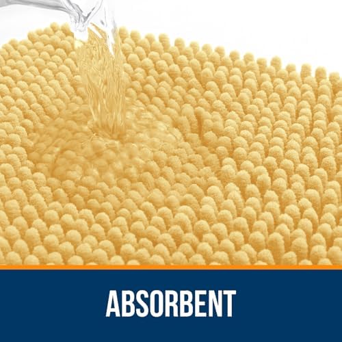 OLANLY Bathroom Runner Rugs 59x20, Extra Soft Absorbent Chenille Bath Rugs - Image 4