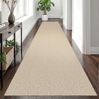 EARTHALL Washable Runner Rug, Non Slip Hallway Runner, 3x12 Ft, Sand/Beige - Image 6