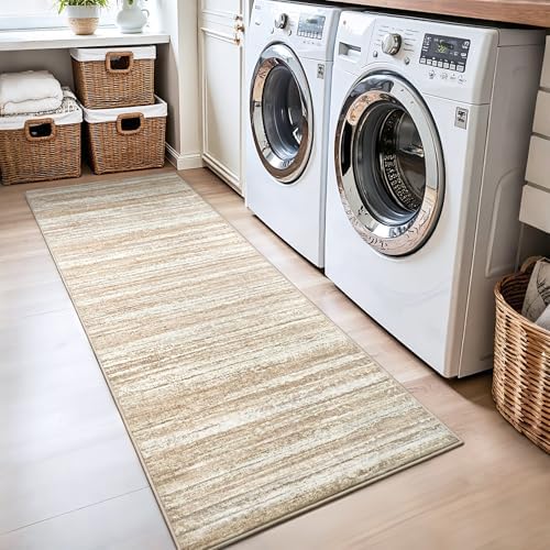 Chicrug 3x8 Beige Washable Runner Rug Hallway Kitchen Entryway Non Slip - Image 6