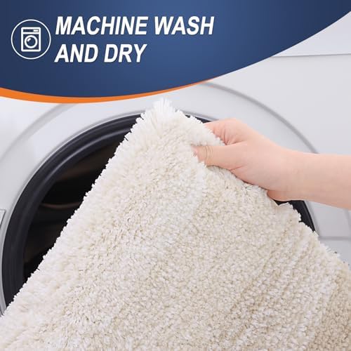 OLANLY Large Bathroom Rugs 44x32, Extra Soft Absorbent Microfiber Bath Rugs - Image 6