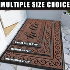 Yimobra Welcome Mats for Front Door 36x24, Heavy Duty Waterproof Outdoor Door Mat Outside Entrance, Non-Slip Low Profile Indoor Entryway Mat for Garage Patio, Maroon - Image 5