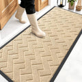 OLANLY Front Door Mat Outside 59x23, All-Season Absorbent Rubber Doormat by OLANLY