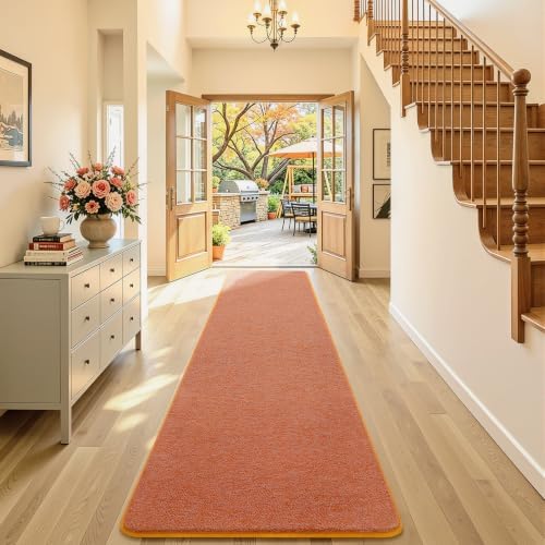 AROGAN 2x10 Runner Rug for Hallway, Long Runner Rugs Non Slip, Orange - Image 6