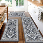 3 Piece Kitchen Rugs Set, Non Slip Washable Floor Mats with Water Absorbent by Unknown