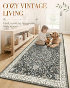 OLANLY 3x5 Washable Accent Rug, Soft Non Slip Carpet for Entryway Bedside - Image 3