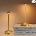 Cordless Table Lamp Set of 2, 5000mAh Rechargeable Battery Powered LED Desk Lamp, Portable Touch Dimming Outdoor Table Lamps, 3 Color Light for Restaurant, Patio, Bedroom, Night Lamp (Gold)