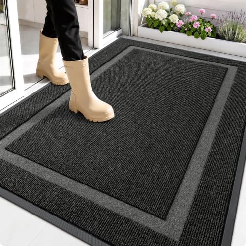OLANLY Front Door Mat Outside 59x34, All-Season Heavy-Duty Rubber Doormat by OLANLY