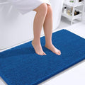 OLANLY Bathroom Runner Rugs 44x24, Soft Absorbent Chenille Bath Rugs, Rubber Backing Quick Dry, Machine Washable Long Bath Mats for Bathroom, Tub and Shower, Home Decor Accessories, Deep Navy Blue by OLANLY