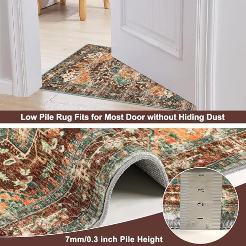 Yamaziot Washable Runner Rug Set of 2, Non-Slip Boho Hallway Kitchen Rug - Image 4
