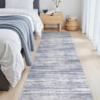 2x8 Runner Rug Non Slip,Washable Hallway Runner Rug,Blue - Image 5