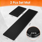 TranquilRelax Kitchen Mats, Cushioned Mats with Extra-Long Runner, Black - Image 2