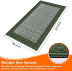 StepRite Kitchen Rugs, Kitchen Mats for Floor, 32"x20" Non-Slip Machine-Washable Kitchen Throw Rug, Green - Image 3