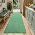 AROGAN 2x6 Runner Rug for Hallway, Long Runner Rugs Non Slip, Matte Green by AROGANAREARUG