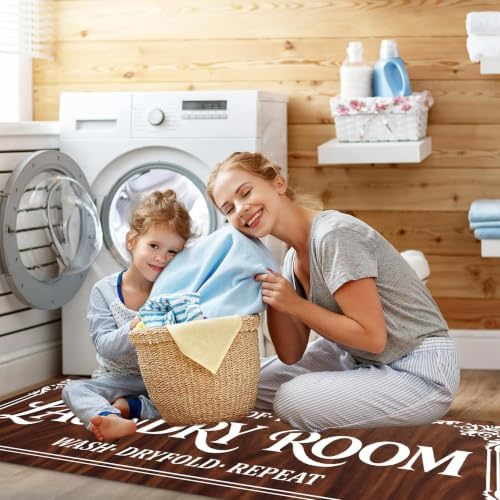 Non-Slip Laundry Room Rug Runner, Farmhouse Washable Laundry Mat - Image 7