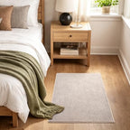 2x3 Oatmeal/White Area Rug Washable Non-Slip Soft for Entryway Front Door - Image 3
