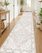 OLANLY 2'6"x14' Washable Runner Rug, Non Slip Carpet for Hallway Kitchen by OLANLY