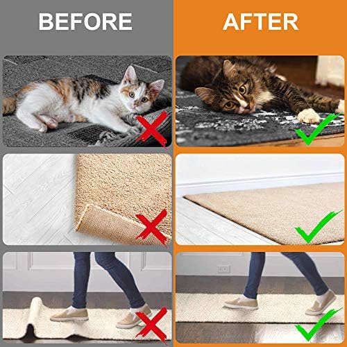 ZONGOOL 16PCS Rug Tape Non Slip Rug Pad Grippers Double Sided Carpet Tape - Image 2