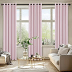 MIULEE Blackout Curtains for Bedroom 2 Panels 40 x 84 Inch Long Light Pink - Image 6