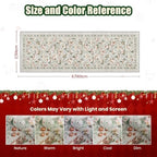 2x6 Christmas Runner Rug for Hallway,Washable Kitchen Rugs,Grey - Image 2