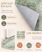 OLANLY 9x12 Washable Area Rug, Soft Non Slip Carpet for Bedroom Living Room - Image 6