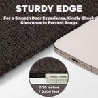 EARTHALL Washable Entryway Rug, Non Slip Doormat, 2x3 Ft, Taupe/Coffee - Image 3