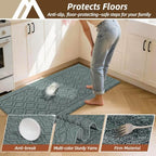 COSY HOMEER Kitchen Rugs Sets of 2 Non-Slip Washable,48x20Inch/30X20Inch - Image 5