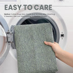 EARTHALL Washable Runner Rug, Non Slip Hallway Runner, 3x10 Ft, Green/Grey - Image 3