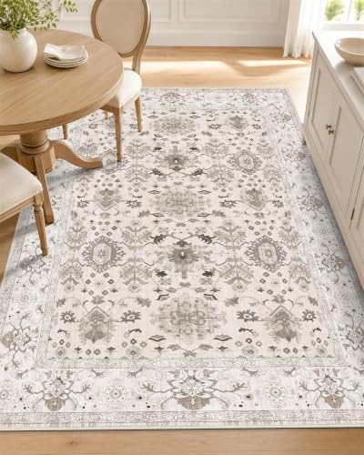 OLANLY 3x5 Washable Accent Rug, Soft Non Slip Carpet for Entryway Bedside by OLANLY