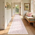RELEANY Washable Area Rug, Runner 2'x9', Pink by RELEANY