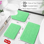 OLANLY Bathroom Runner Rugs 45x27, Extra Soft Absorbent Chenille Bath Rugs - Image 2