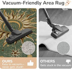 Vacuum-Friendly, 8x10 Washable Area Rug, Green Brown - Image 5
