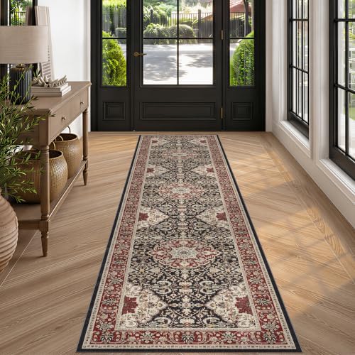 HY HAOYUNLAI Hallway Washable Runner Rug 2.6x10 Kitchen Non Slip Slim Mat by HYHAOYUNLAI