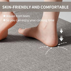 YDKGL Long Kitchen Runner Rugs Kitchen Mat Non Slip Washable Gray 17"x59" - Image 6