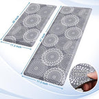 LuxStep Kitchen Mats for Floor,0.47 inch Thicker Cushioned Rug Anti-Fatigue Mats for Kitchen Decor Accessories,Waterproof Non-Slip Mats and Rugs Set for Office,Laundry 17.3"×29"+17.3"×47",Grey - Image 2