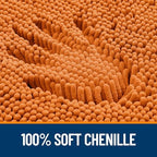 OLANLY Toilet Rugs U-Shaped 20x20, Soft Absorbent Chenille Contour Rugs - Image 3