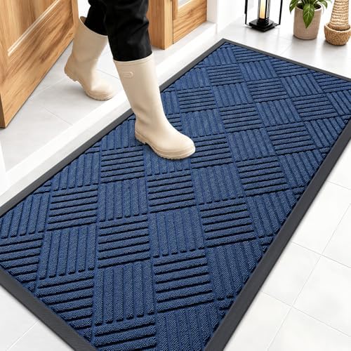 OLANLY Front Door Mat Outside Entrance 47x23, Waterproof Heavy-Duty Doormat by OLANLY