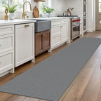 EARTHALL Washable Runner Rug, Non Slip Hallway Runner, 2.6x10 Ft, Dark Gray - Image 6