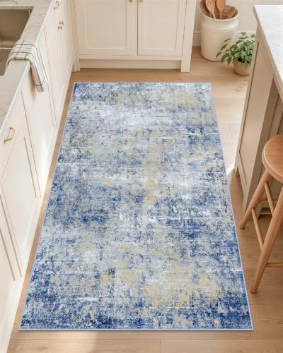 OLANLY 2x4 Washable Accent Rug Non Slip Carpet for Entryway Kitchen Bedside by OLANLY