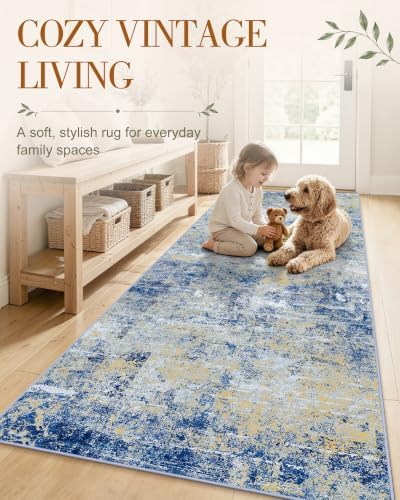 OLANLY 4x6 Washable Area Rug, Soft Non Slip Carpet for Bedroom Living Room - Image 3