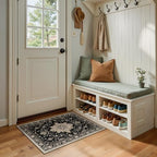 RELEANY Washable Area Rug, Small 2'x3', Black/Neutral - Image 5