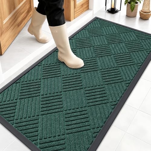 OLANLY Front Door Mat Outside Entrance 47x23, Waterproof Heavy-Duty Doormat by OLANLY