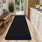 AROGAN 2x6 Runner Rug for Hallway, Long Runner Rugs Non Slip, Black by AROGANAREARUG