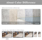 Washable 3x4 Kitchen Area Rugs: Abstract Stain-Resistant Sink Rug Non-Slip Durable Doormat Ultra Soft Bedroom Nursery Besides Carpets Indoor Water Resistant Bathroom Floor Mat(3x4,Beige/Cream) - Image 3