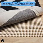 GORILLA GRIP® Slip Resistant Rug Pads for Hardwood Floor 7x10 Cream - Image 6