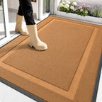 OLANLY Front Door Mat Outside 59x34, All-Season Heavy-Duty Rubber Doormat by OLANLY