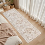 3x8 Hallway Washable Runner Rug: Kitchen Carpet Beige/Ivory - Image 3