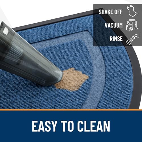 OLANLY Half Circle Front Door Mat Outside 59x23 All-Season Rubber Doormat - Image 6