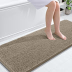 OLANLY Bathroom Runner Rugs 59x24, Extra Soft Absorbent Chenille Bath Rugs by OLANLY