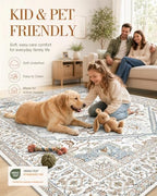 OLANLY 3x8 Washable Area Rug, Soft Non Slip Carpet for Living Room - Image 5