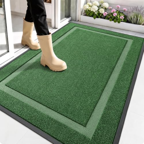 OLANLY Front Door Mat Outside 59x30, All-Season Heavy-Duty Rubber Doormat by OLANLY